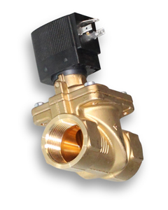 Solenoid valve 2/2-way 230V normally closed T1"